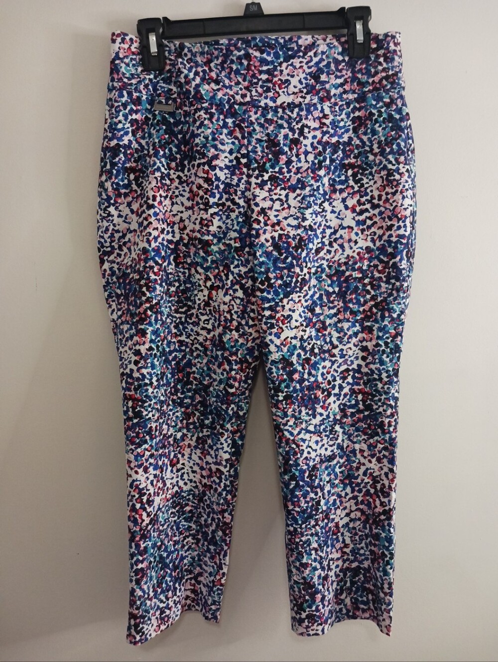 3/$20 💰 Peck & Peck Womens Multi-Color Abstract Print Pull-On Pants 8P - Picture 2 of 6
